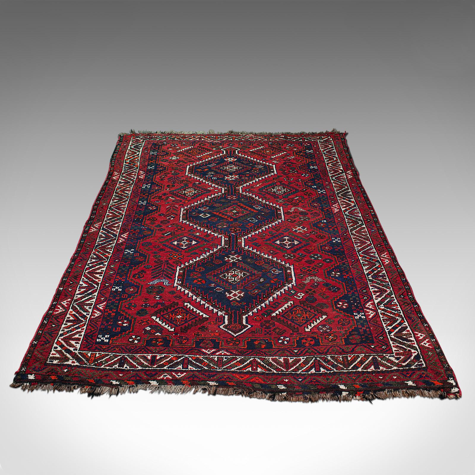 19th Century Antique Turkoman Carpet, Caucasian, Hand Woven, Lounge, Hallway, Rug, Circa 1900 For Sale