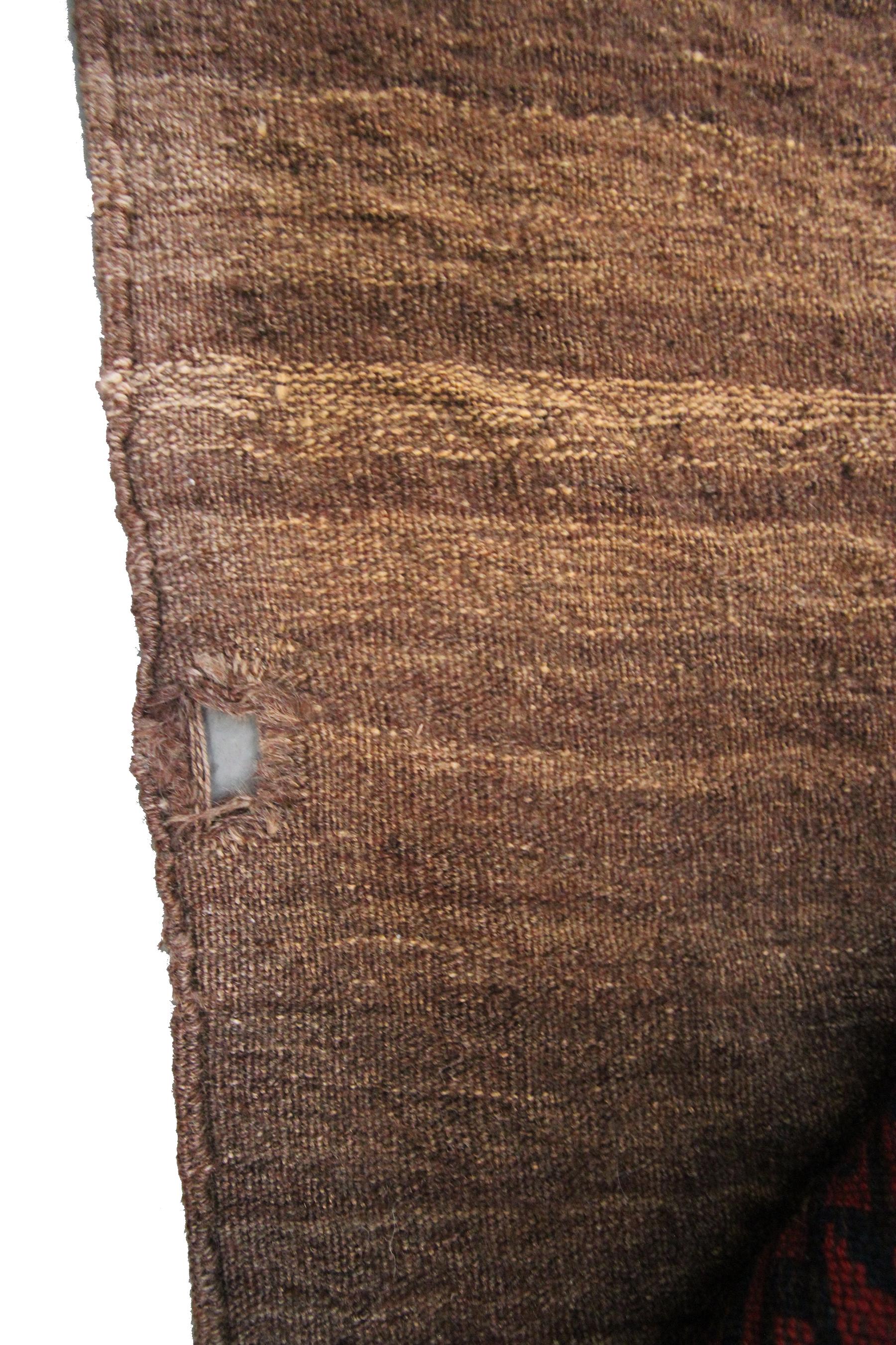 Ancien tapis turkoman Ersari principal géométrique afghan Tapis tribal 1880 3x5 en vente 2