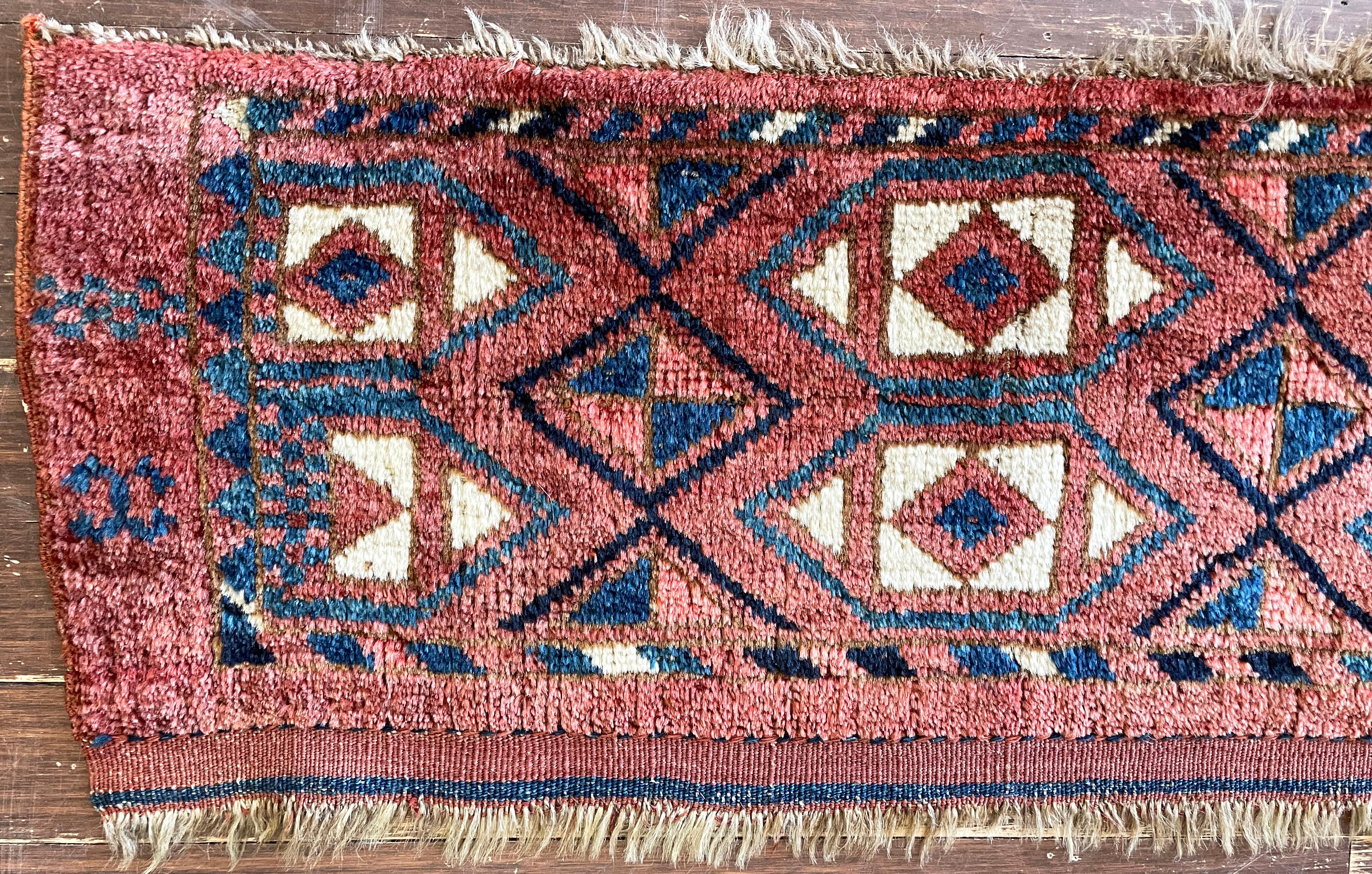 Centrasiatique Tapis/ sac ancien Turkoman en vente