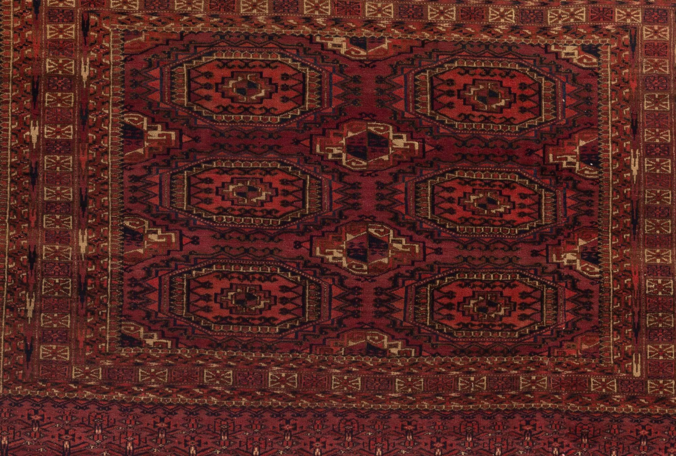 Turkestan Tapis turkoman ancien, vers 1880 en vente