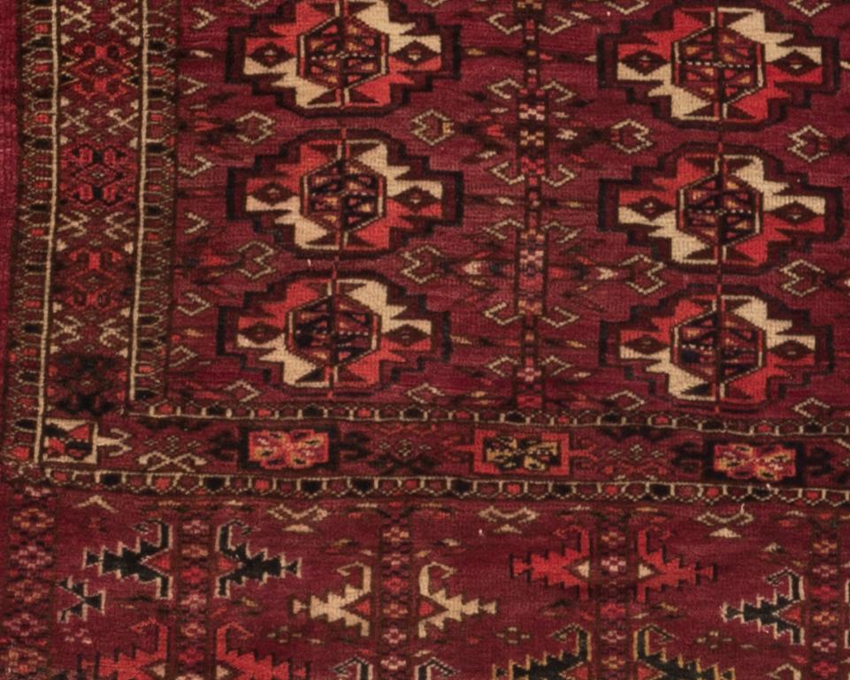 Russian Antique Turkoman Rug, circa 1880 For Sale