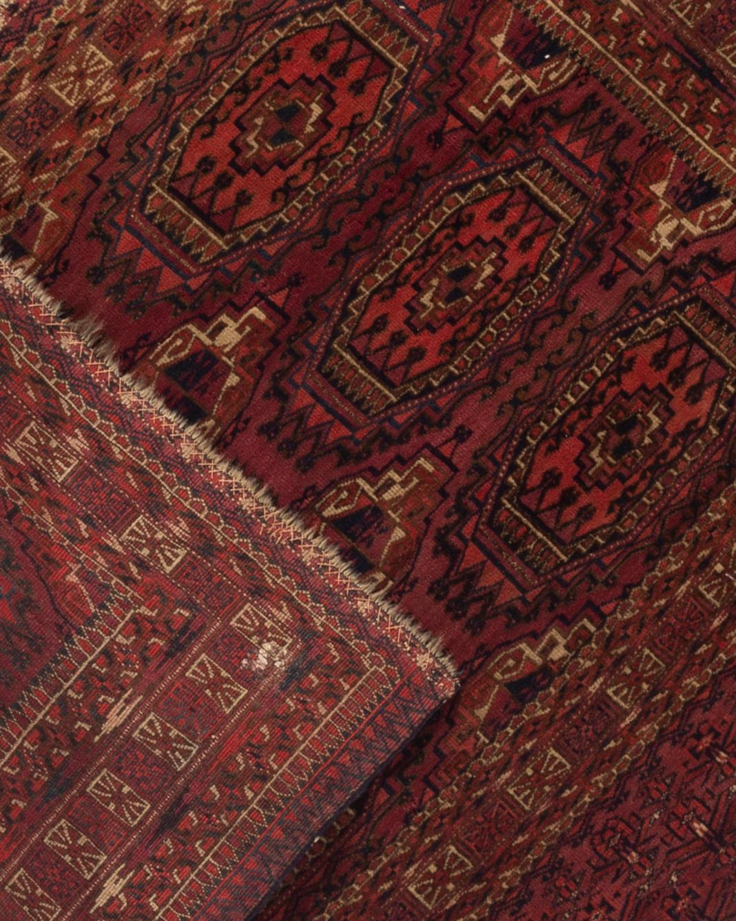 Laine Tapis turkoman ancien, vers 1880 en vente