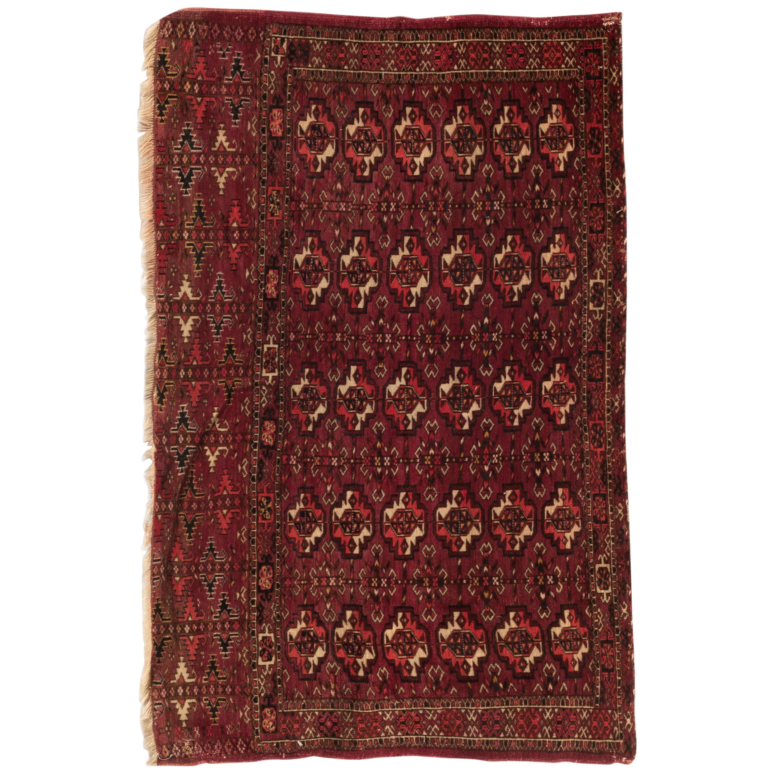 Tappeto antico Turkoman, 1880 circa
