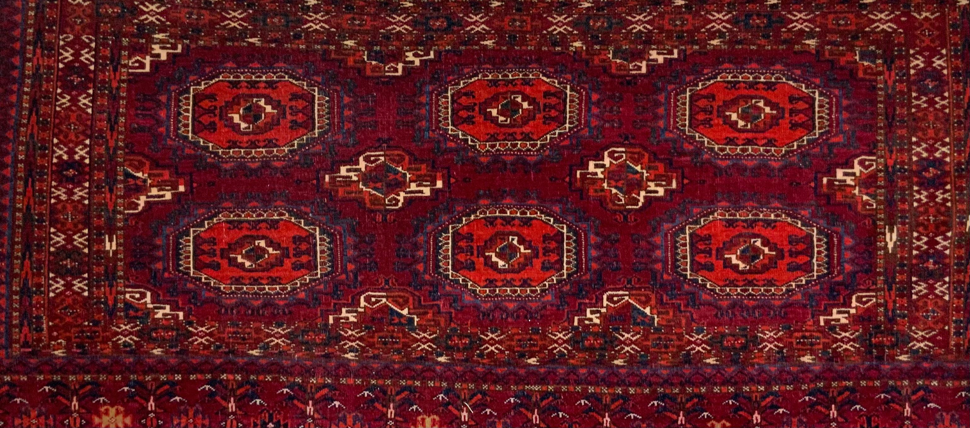 East Turkestani Antique Turkoman Rug