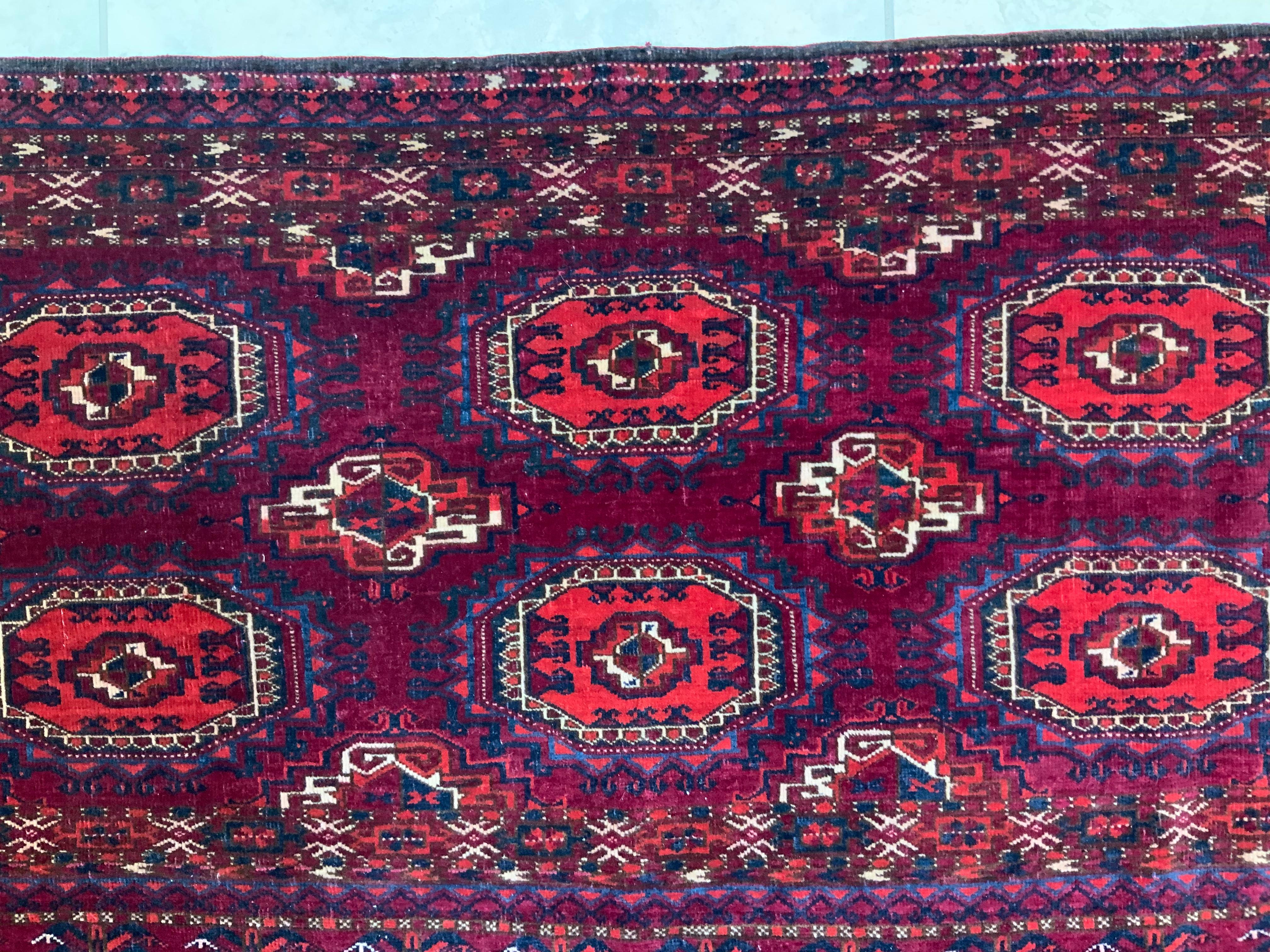 Early 20th Century Antique Turkoman Rug