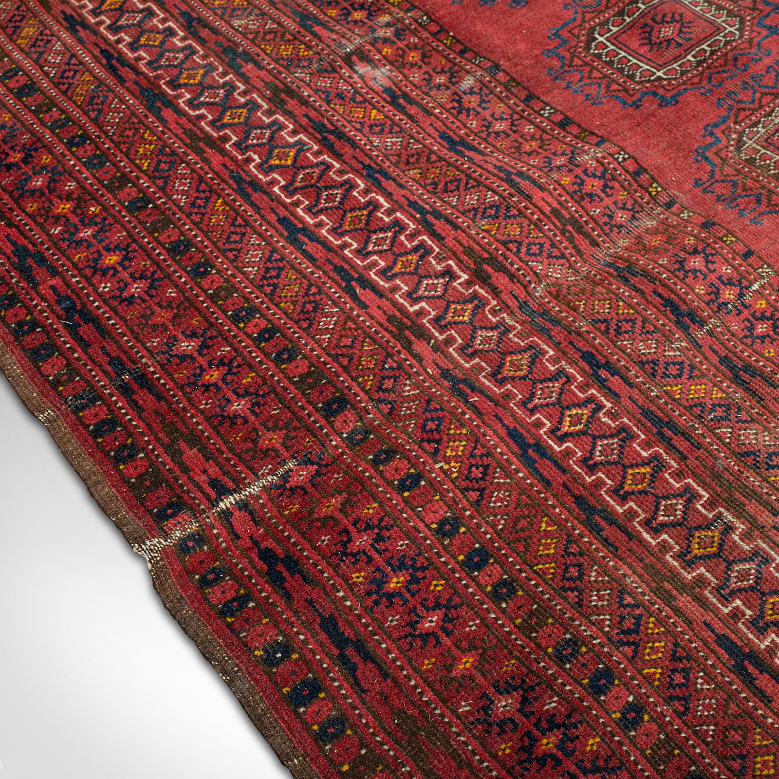 Antique Turkoman Rug, Middle Eastern, Woven Dozar, Decorative Carpet, Circa 1920 For Sale 4