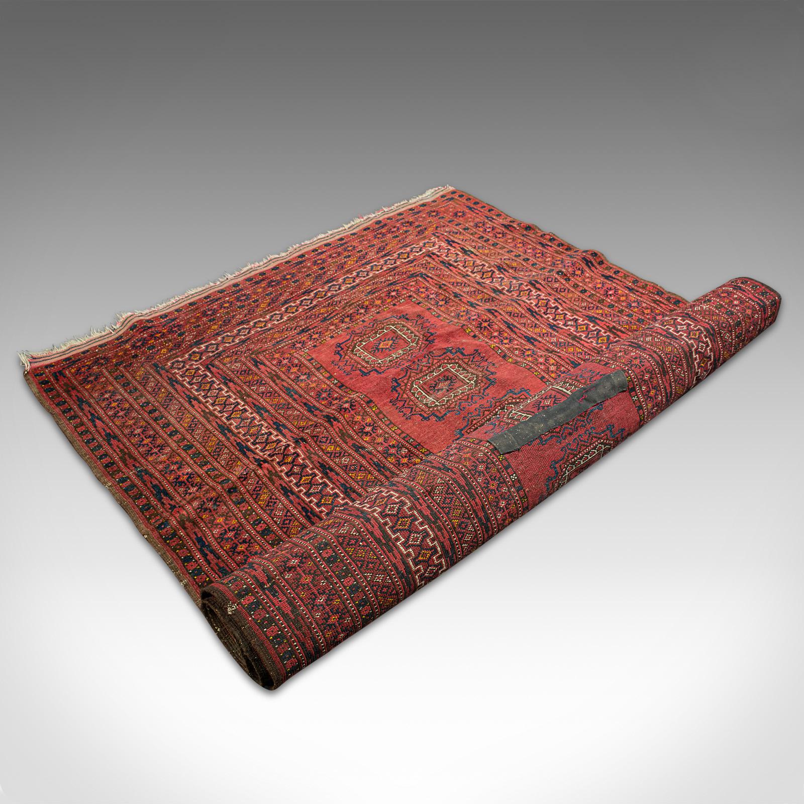 Antique Turkoman Rug, Middle Eastern, Woven Dozar, Decorative Carpet, Circa 1920 For Sale 5