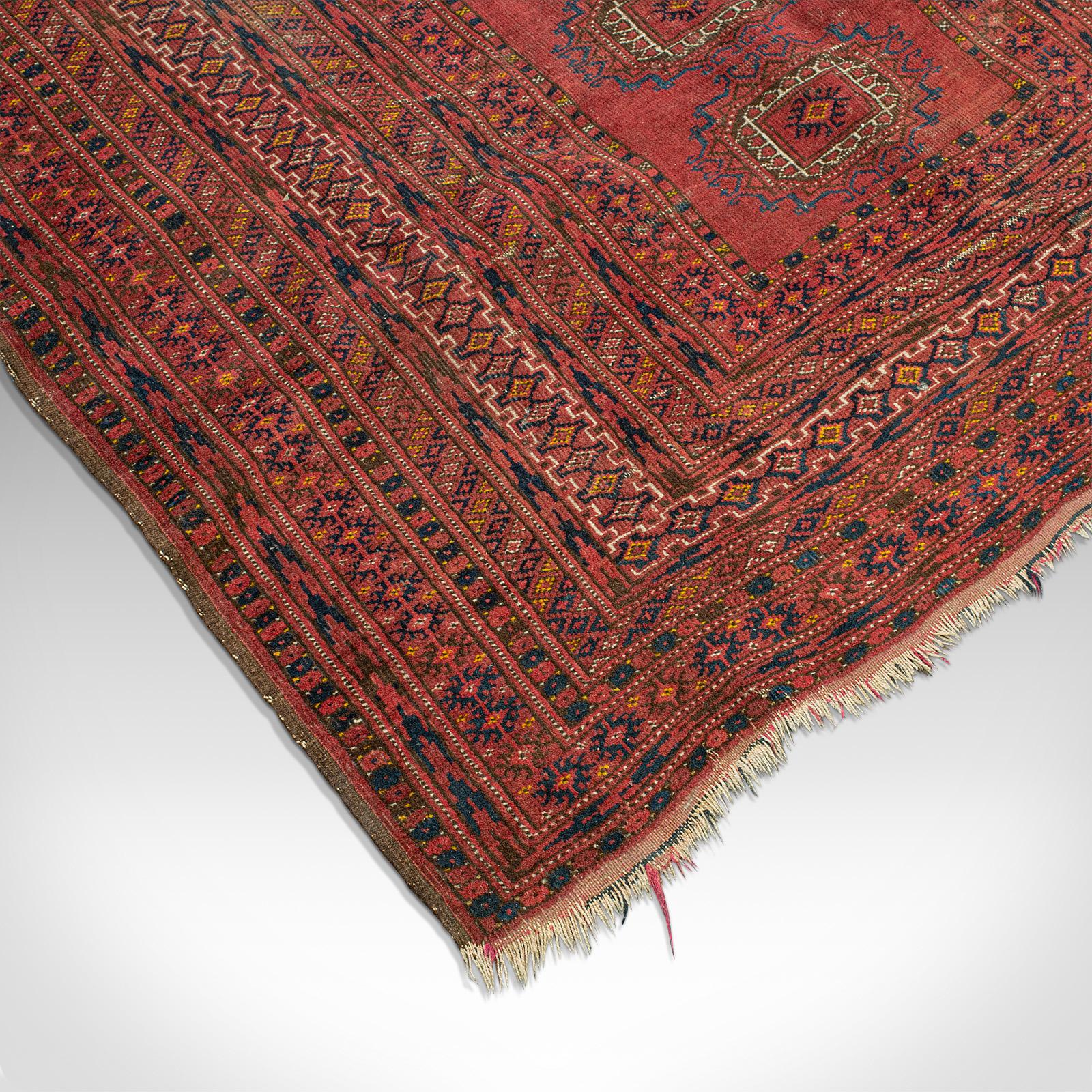 20th Century Antique Turkoman Rug, Middle Eastern, Woven Dozar, Decorative Carpet, Circa 1920 For Sale