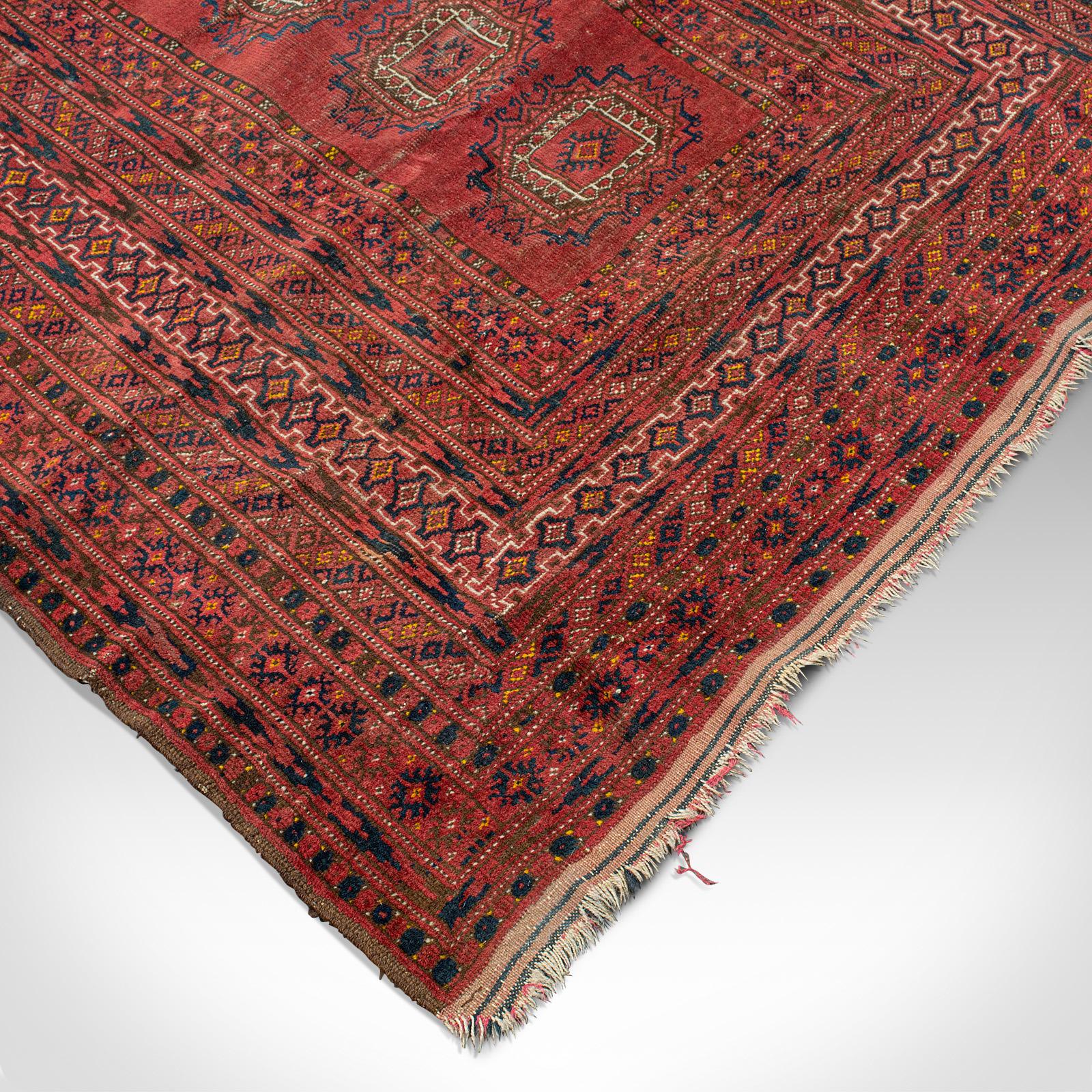 Antique Turkoman Rug, Middle Eastern, Woven Dozar, Decorative Carpet, Circa 1920 For Sale 1