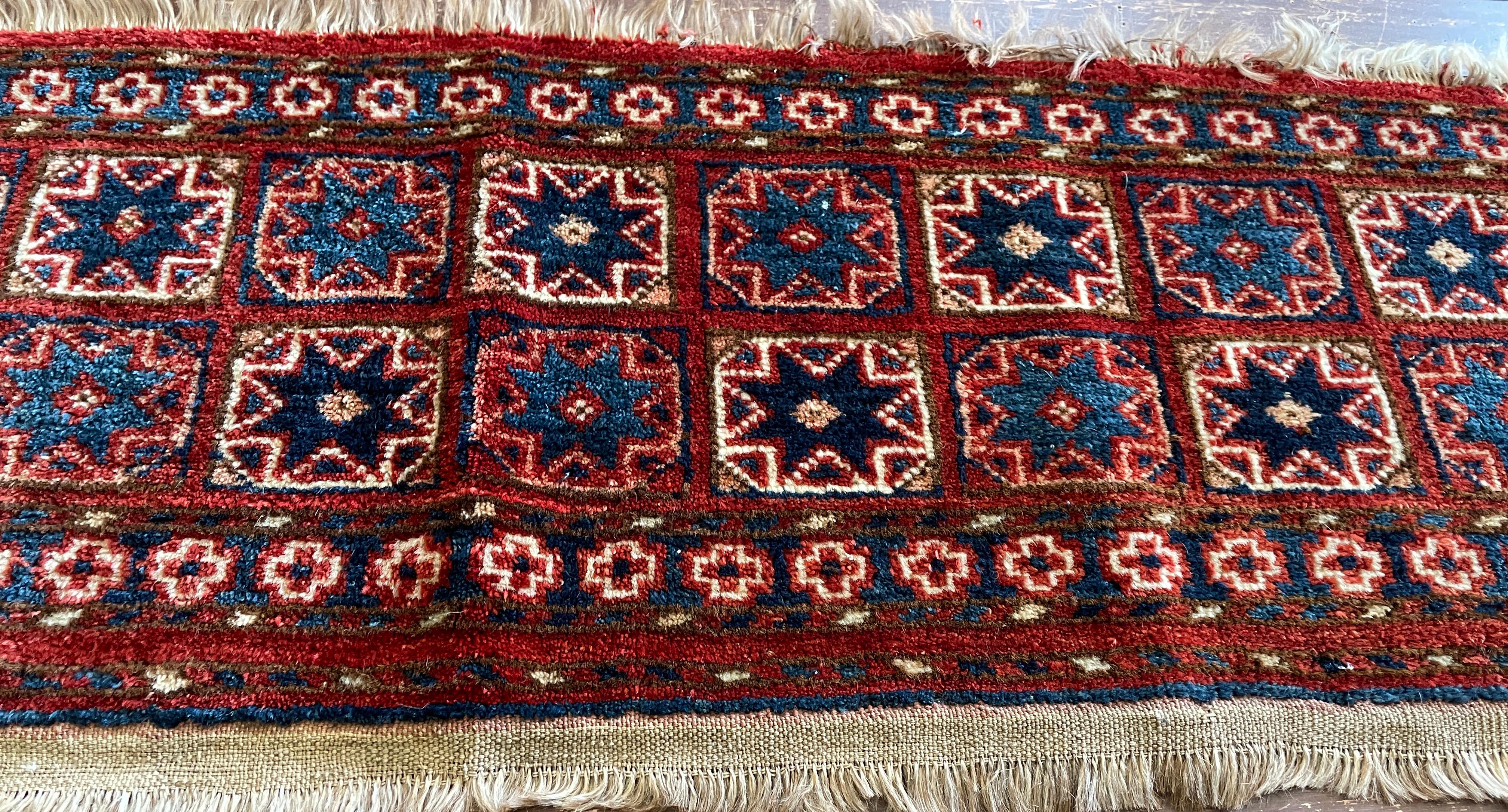 Centrasiatique Tapis/s antique Turkoman Star en vente