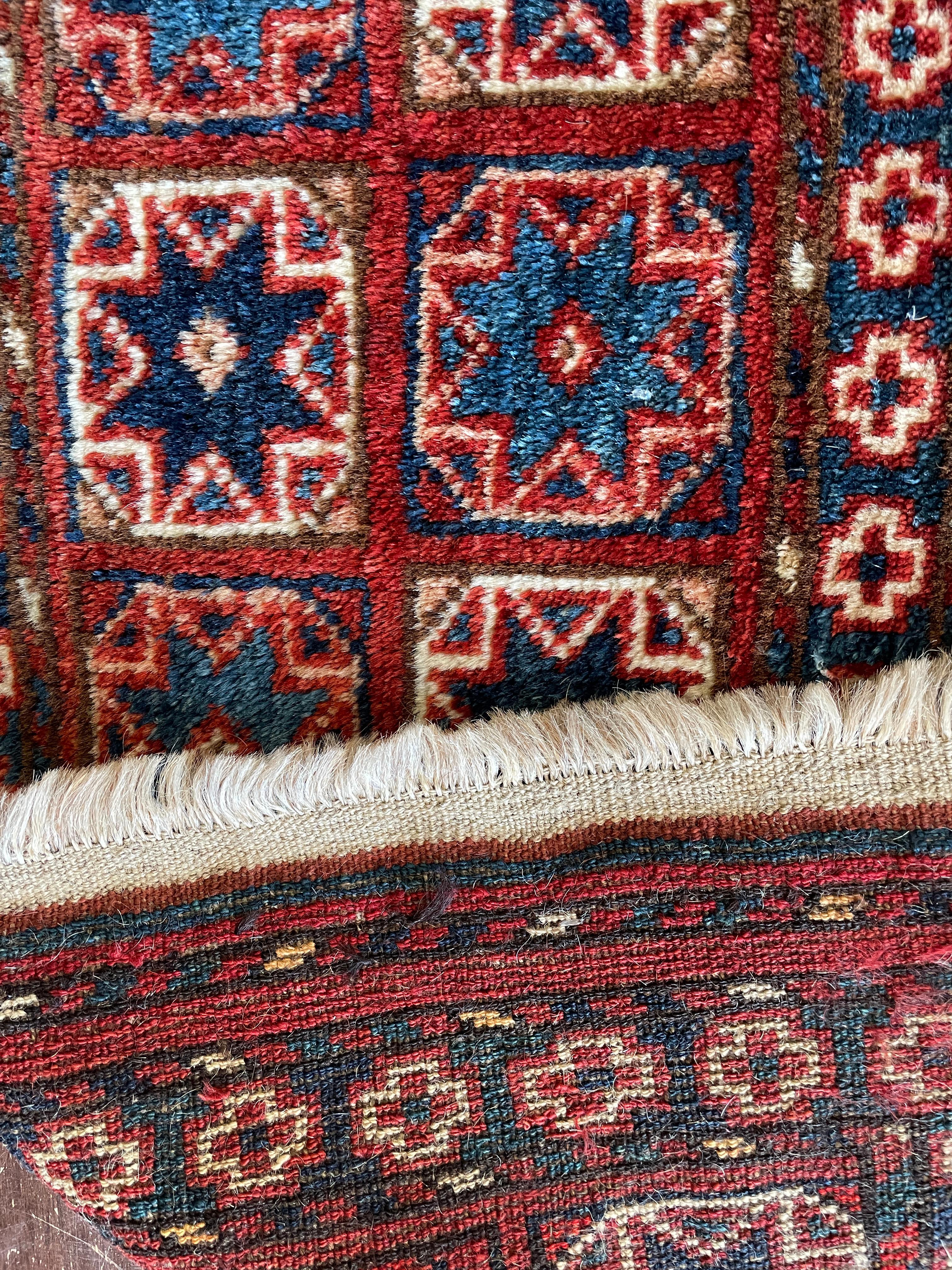 Noué à la main Tapis/s antique Turkoman Star en vente