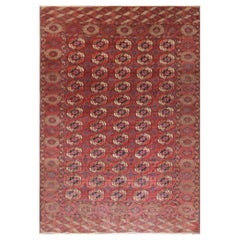 Antique Turkoman Tekke Main Carpet, 7'6" x 10'7"
