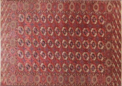 Antique Turkoman Tekke Main Carpet, 7'6" x 10'7"