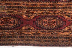 Antique Turkoman Torba Bag, Hand-Knotted Wool, Circa 1870