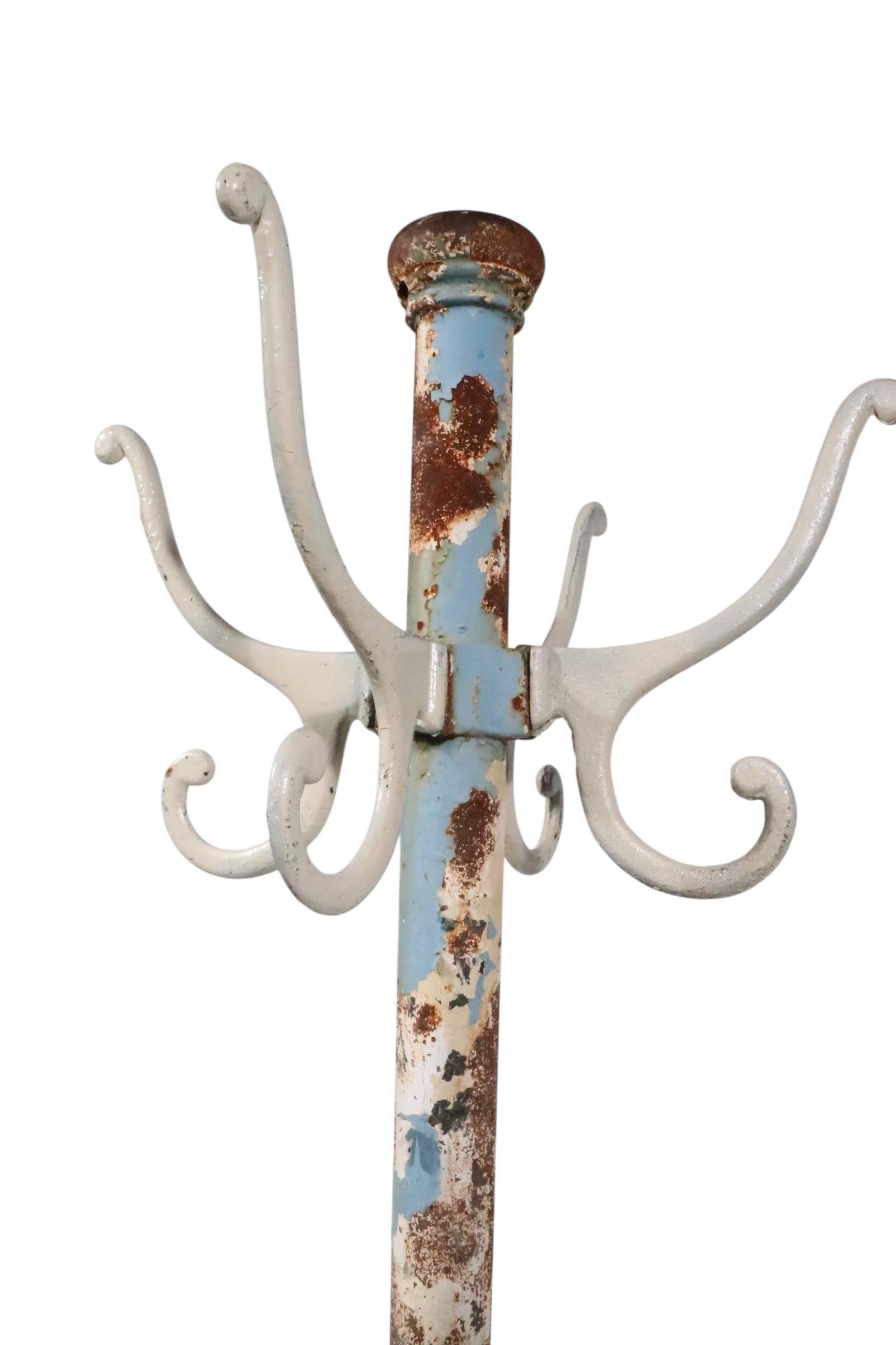 Antique Turn of The Century  Industrial Coat Tree two available im Angebot 6