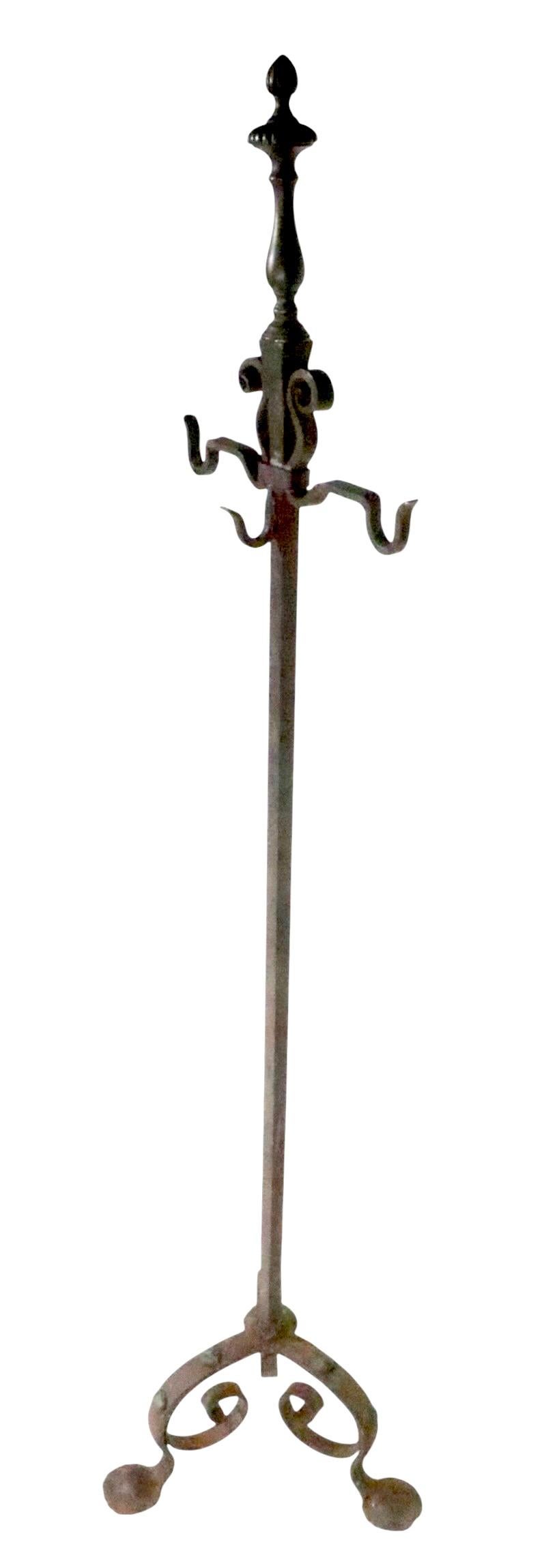 Antique Turn of The Century  Industrial Coat Tree two available (Stahl) im Angebot