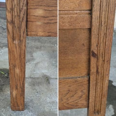 Antique Turn of the Century Victorian Twin Bedframe in Oak