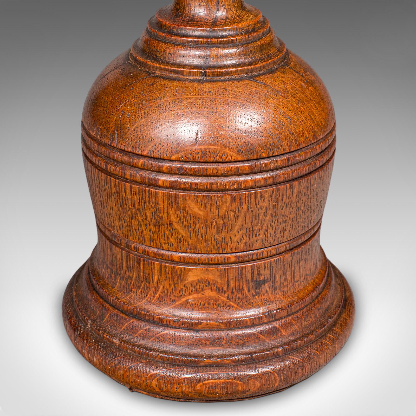 Antico fermaporta tornito, scozzese, Oak, casa di campagna, guardiano della porta, vittoriano in vendita 3