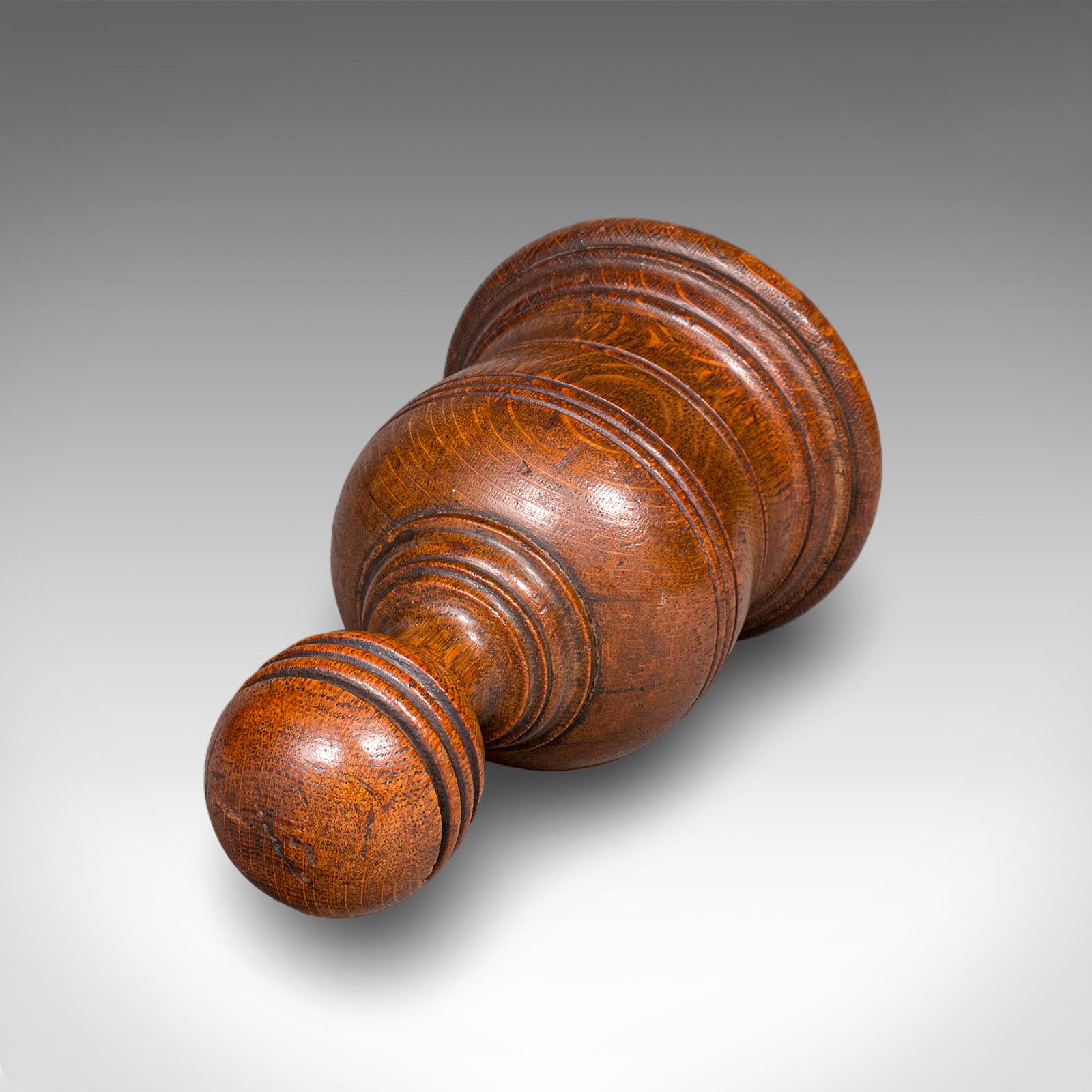 Quercia Antico fermaporta tornito, scozzese, Oak, casa di campagna, guardiano della porta, vittoriano in vendita