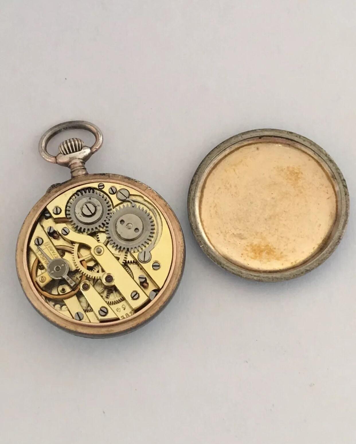 enamel pocket watch