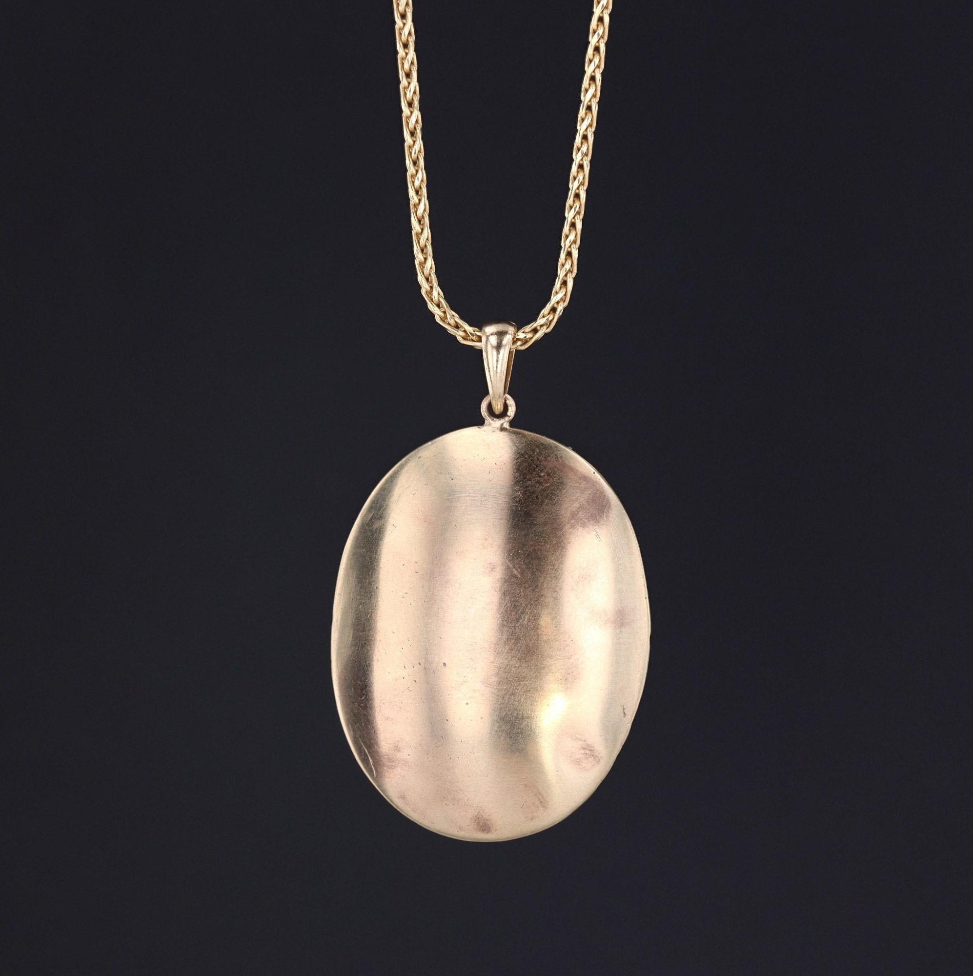 Vittoriano Collana di conversione in turchese antico in oro 14k in vendita