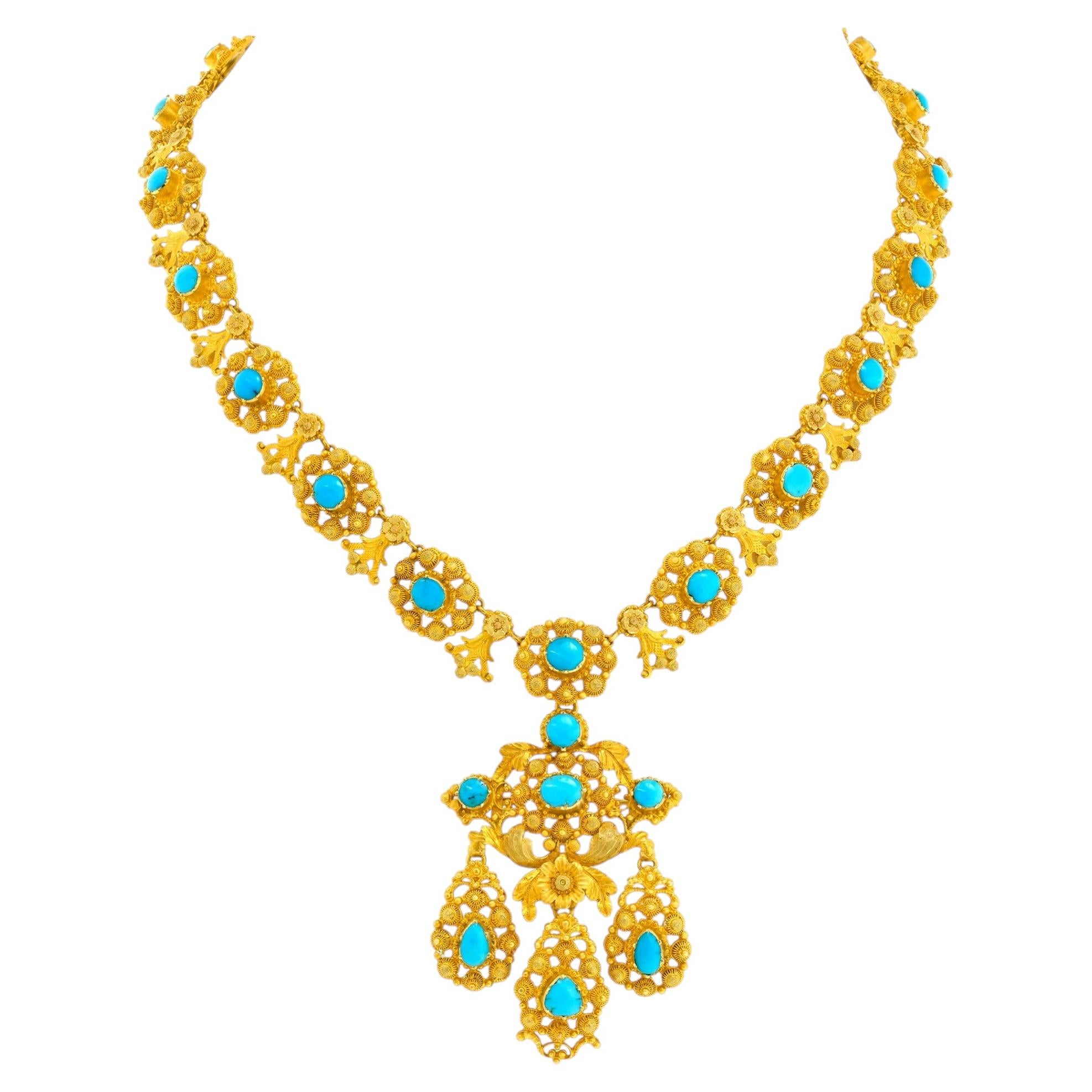 Antique Turquoise Necklace