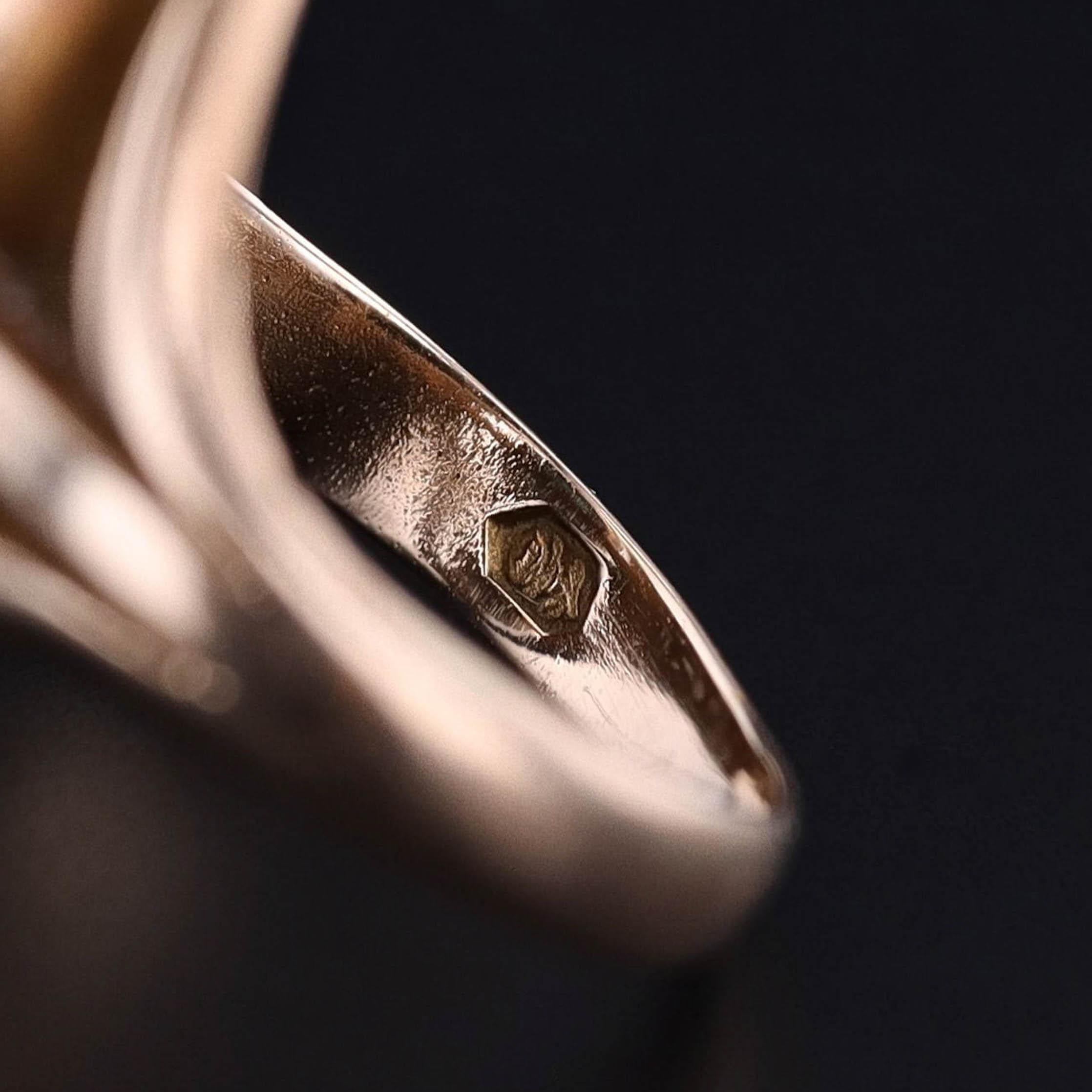 Anillo Antiguo de Turquesa de Oro de 10k en Bueno estado para la venta en Lewisburg, PA