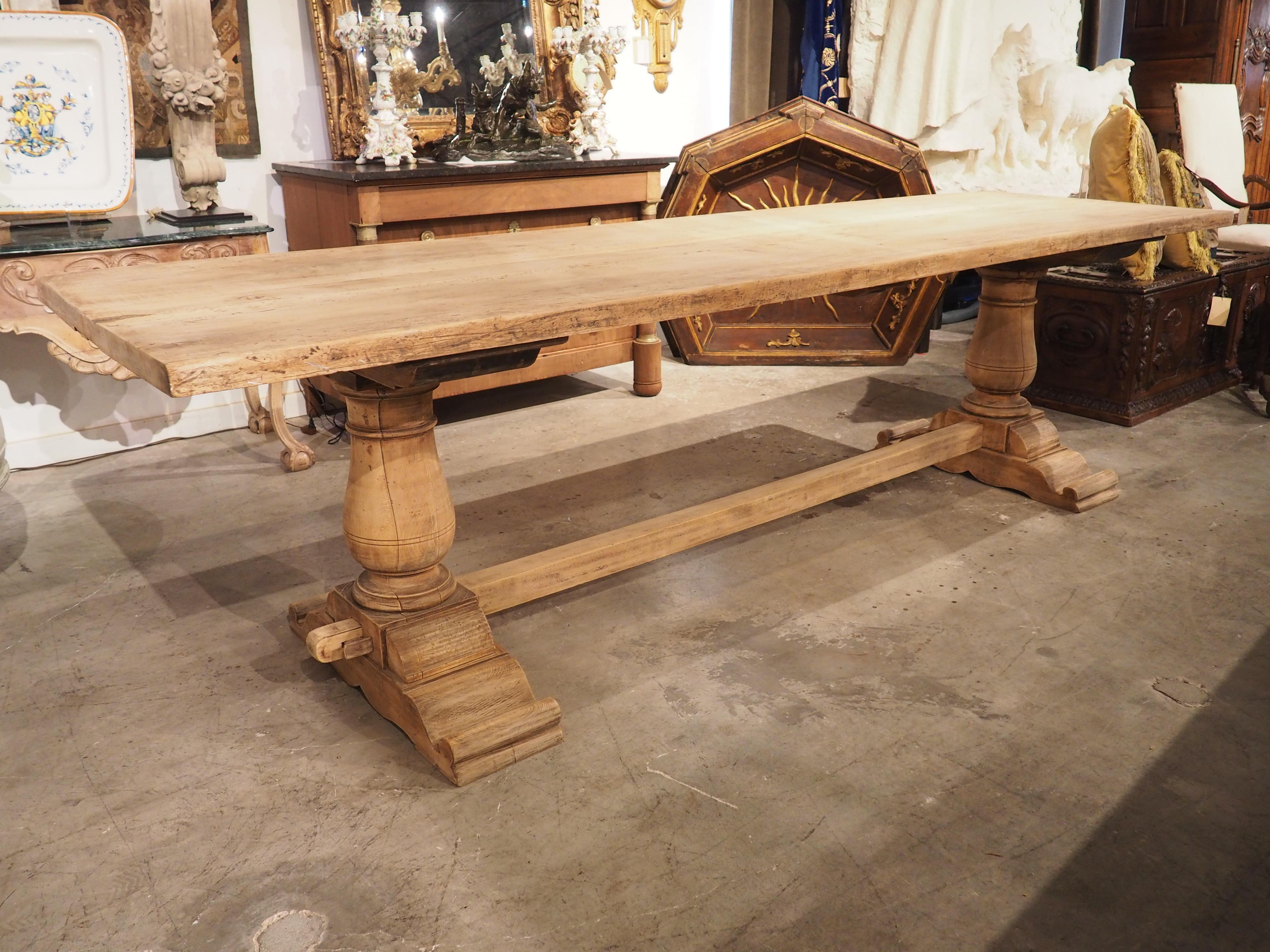 Antique Tuscan Walnut and Oak Dining Table, Circa 1900 10