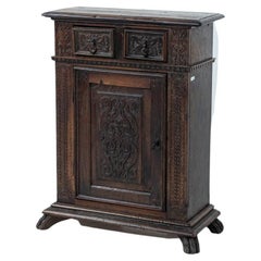 Antique Tuscan Walnut Cabinet with Inlays