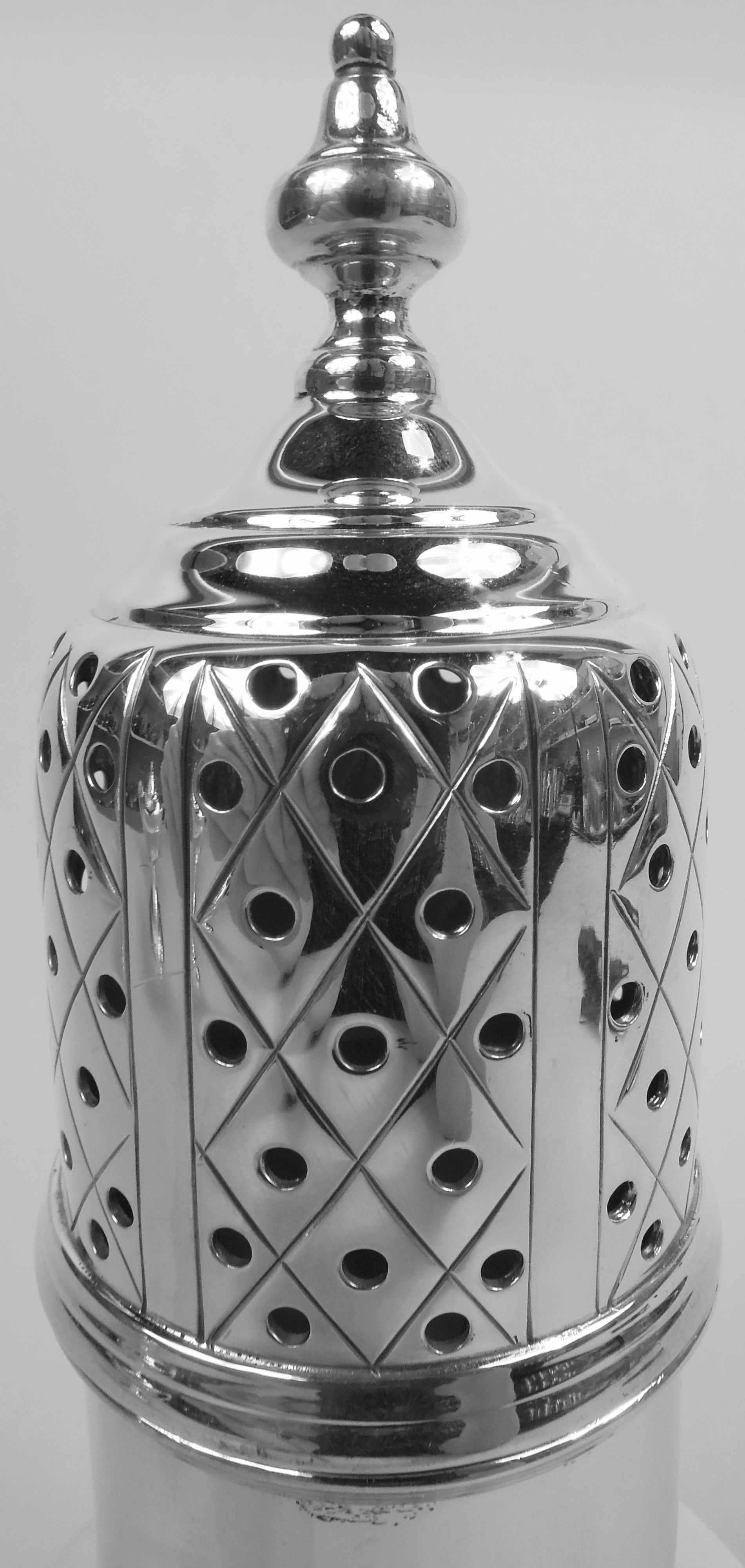 American Antique Tuttle Edwardian Georgian Sterling Silver Sugar Caster For Sale