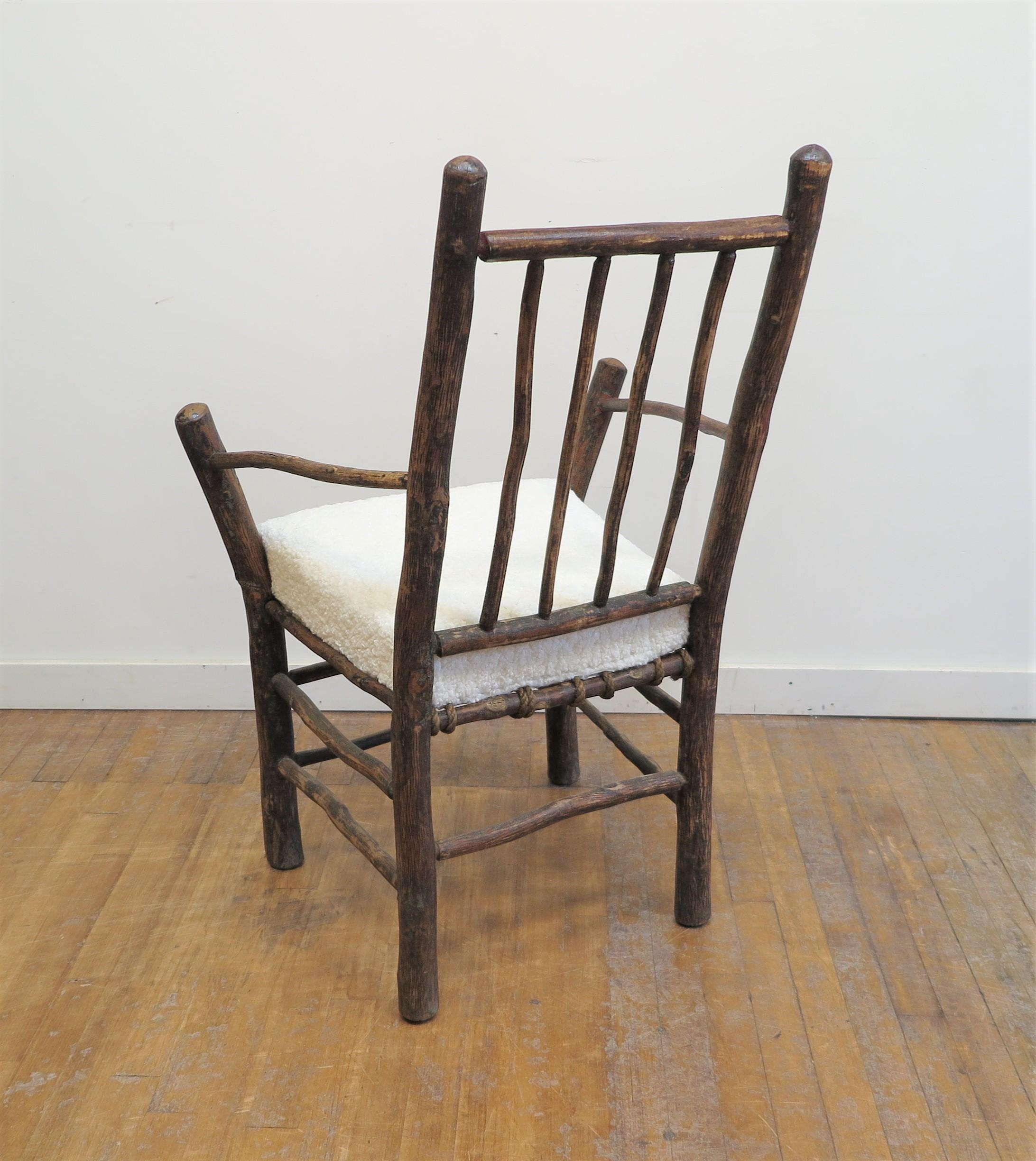 Antique Twig Adirondacks Chair   For Sale 1
