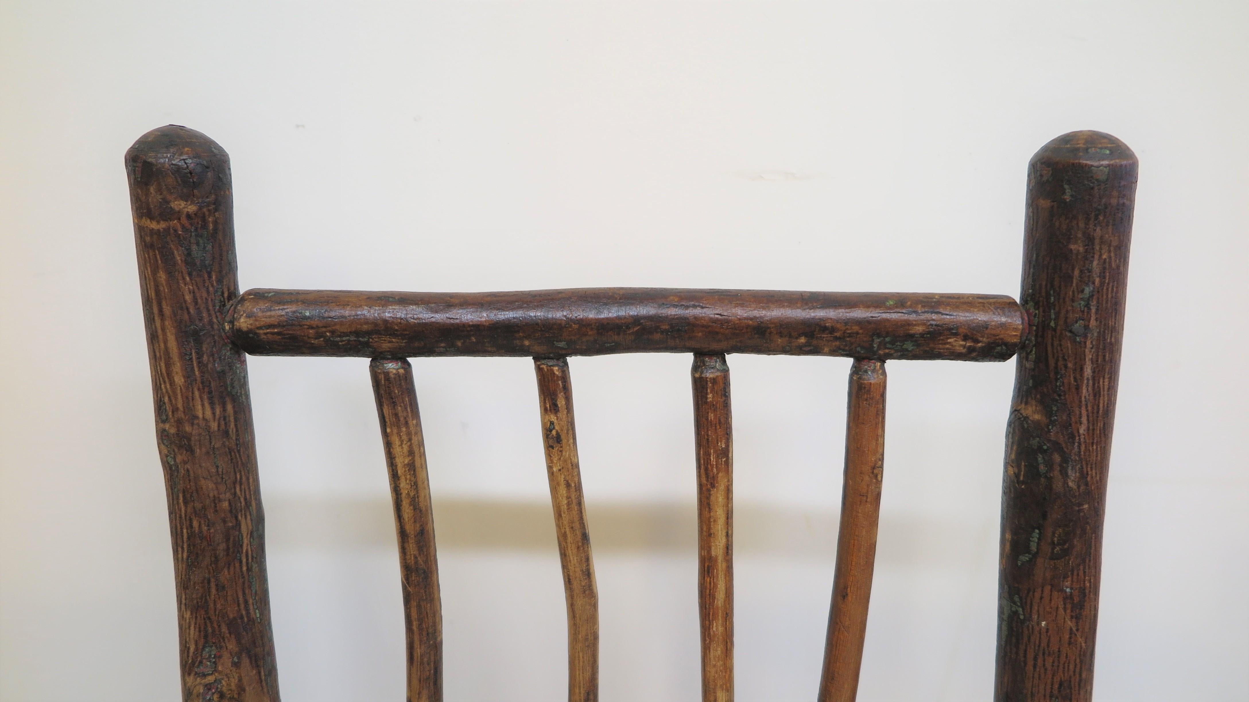 Antique Twig Adirondacks Chair   For Sale 2