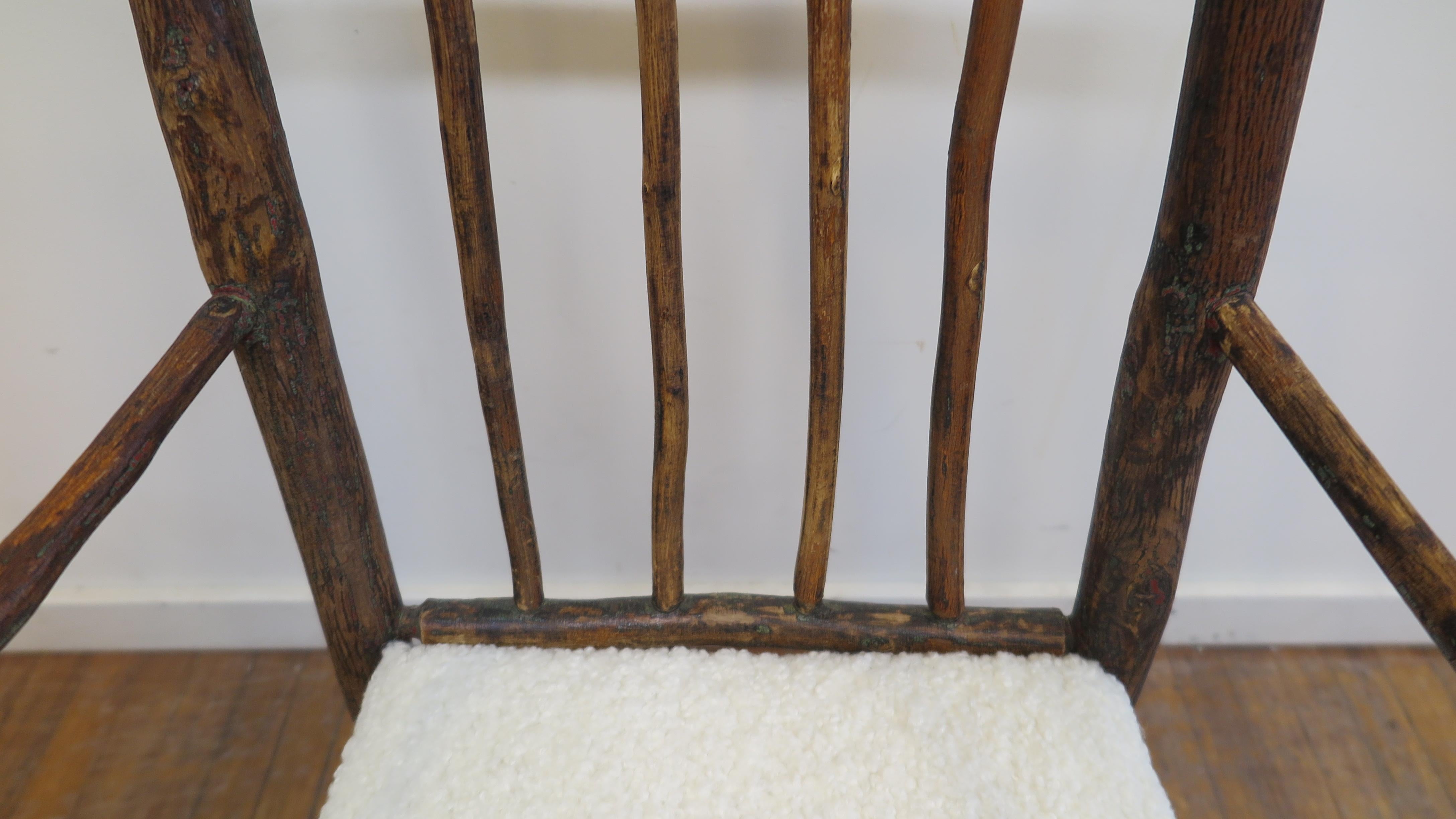 Antique Twig Adirondacks Chair   For Sale 3