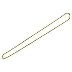 Antique Twisted Two Chain Link 18k Two-Tone Rope and Box Chain Link