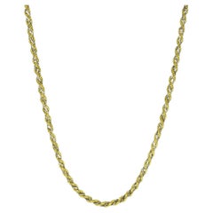 Antique Twisted Two Chain Link 18k Two-Tone Rope and Box Chain Link