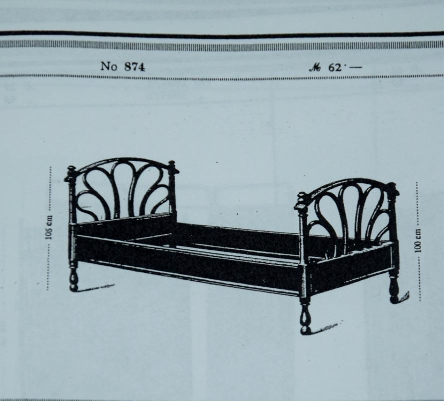 Antique Two Double Beds by Jacob Josef Kohn, 1916 3