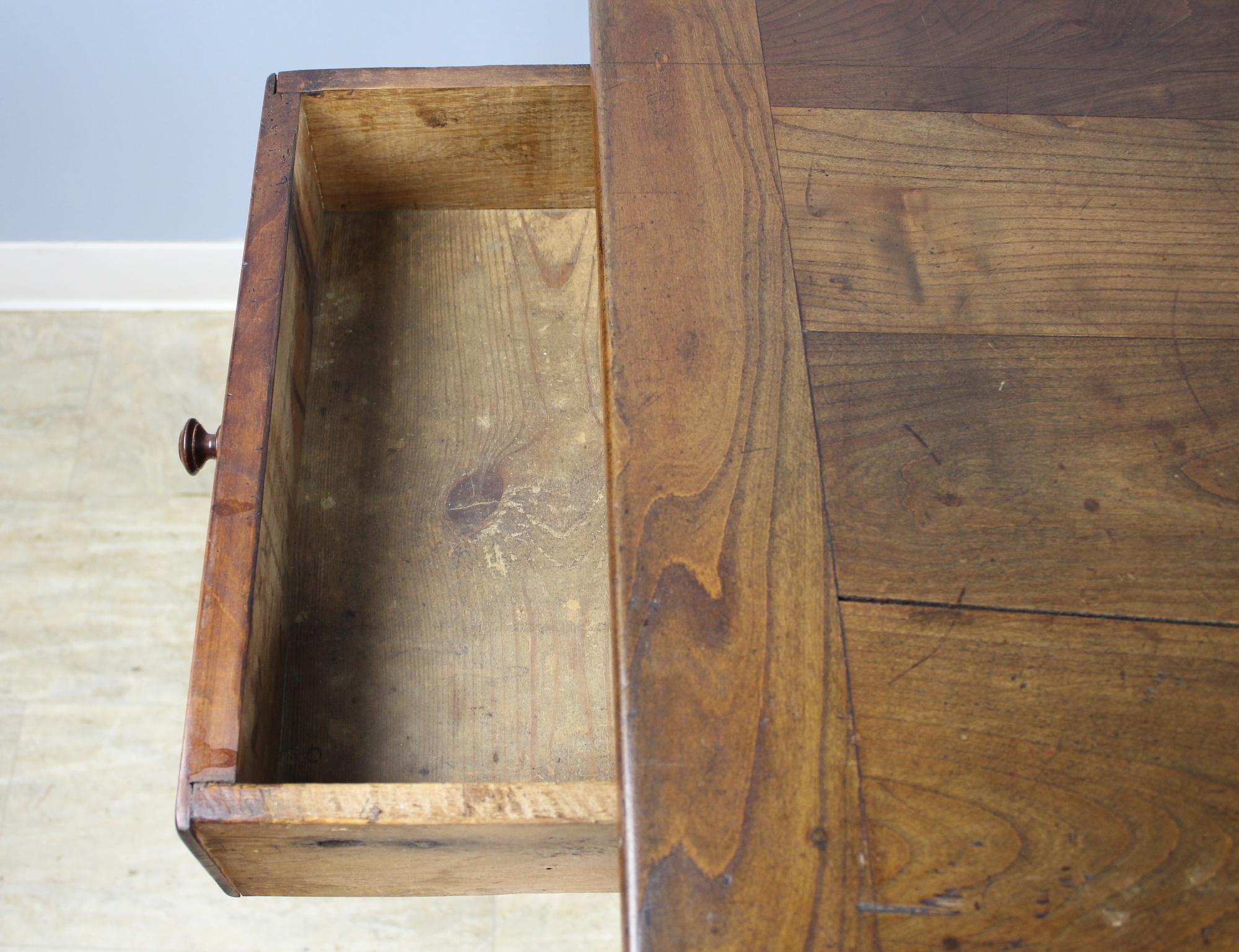 Antique Two-Drawer Cherry Writing Table 1