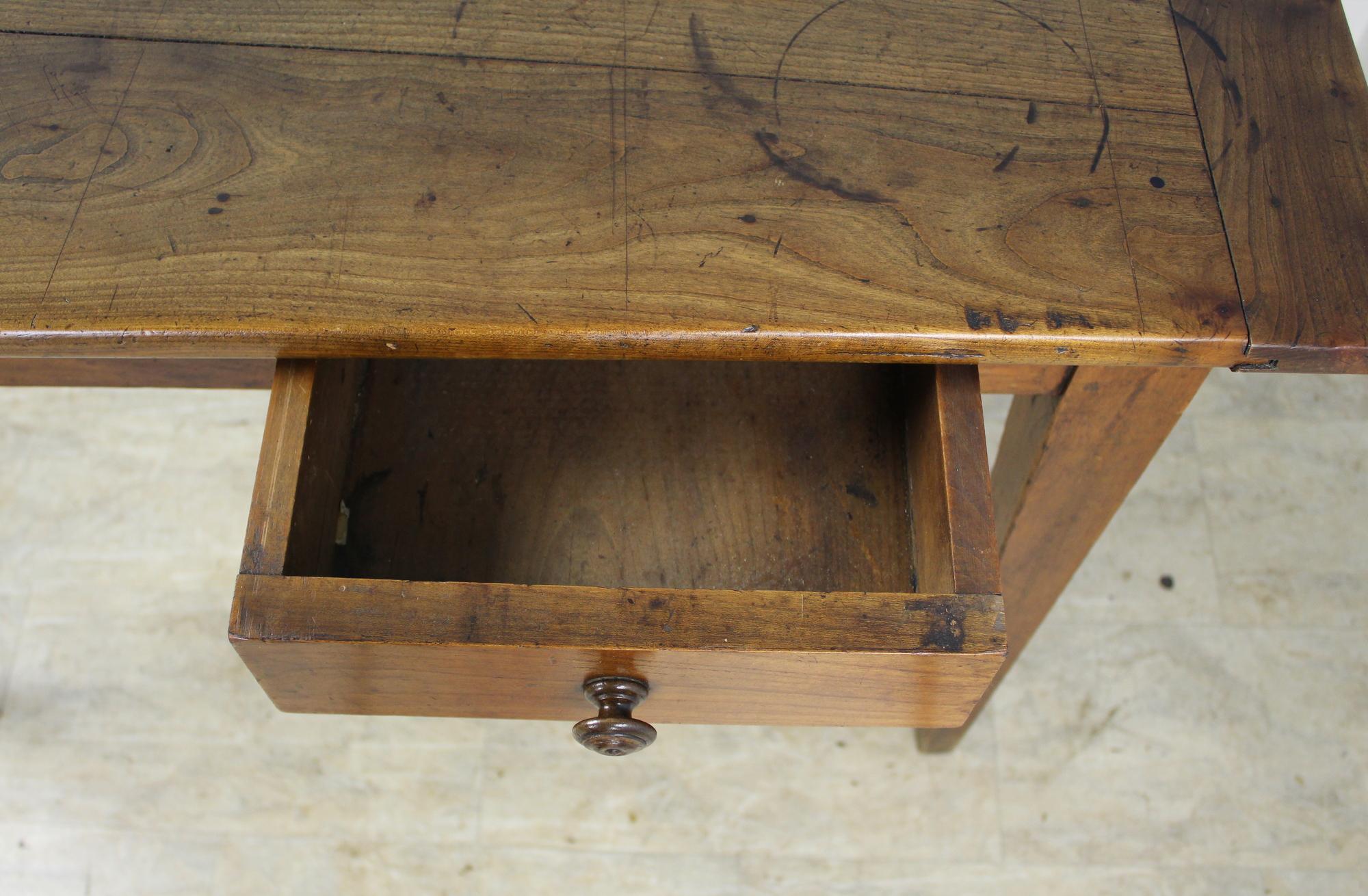 Antique Two-Drawer Cherry Writing Table 2