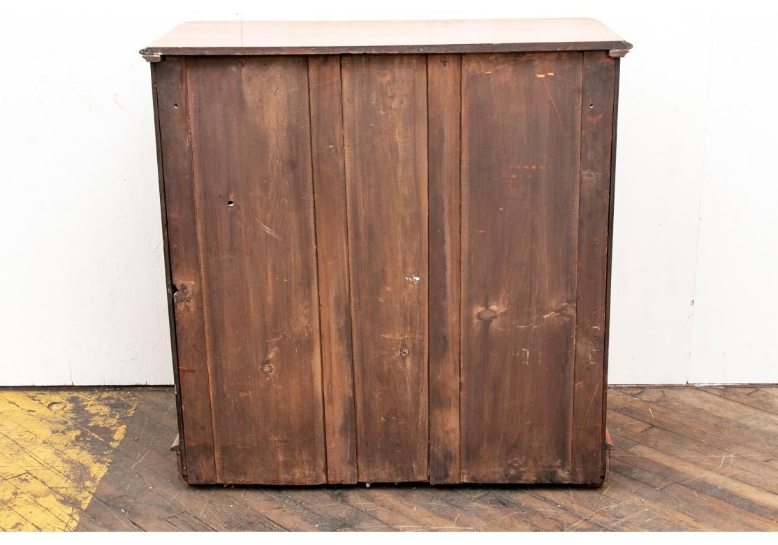 Wood Antique Two-Over-Three Chest Of Drawers For Sale