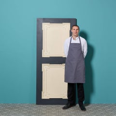 Antique Two Panel Painted Reclaimed Pine Door