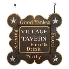 Antique Two-Sided Tavern Sign