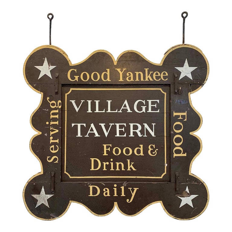 Antique Two-Sided Tavern Sign at 1stDibs