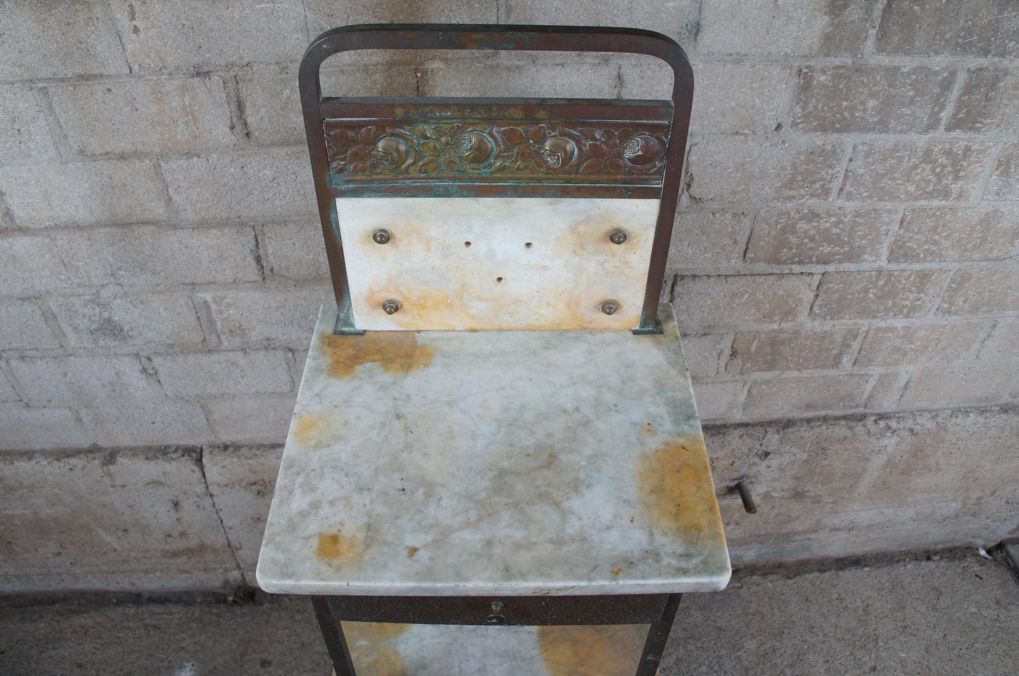 antique metal wash stand