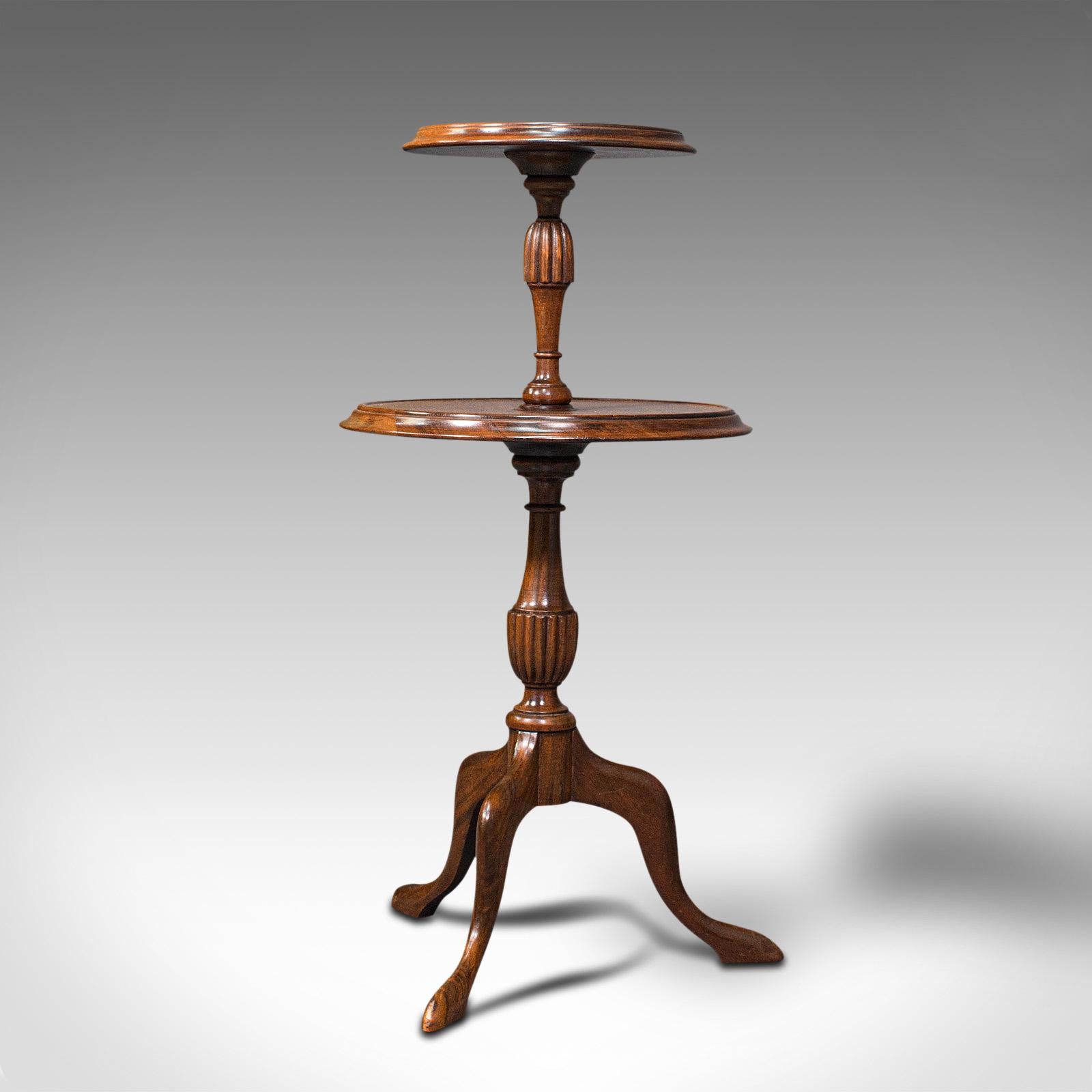 two tier table stand