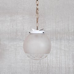 Antique Two Tone Glass Pendant Light