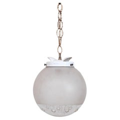 Antique Two Tone Glass Pendant Light