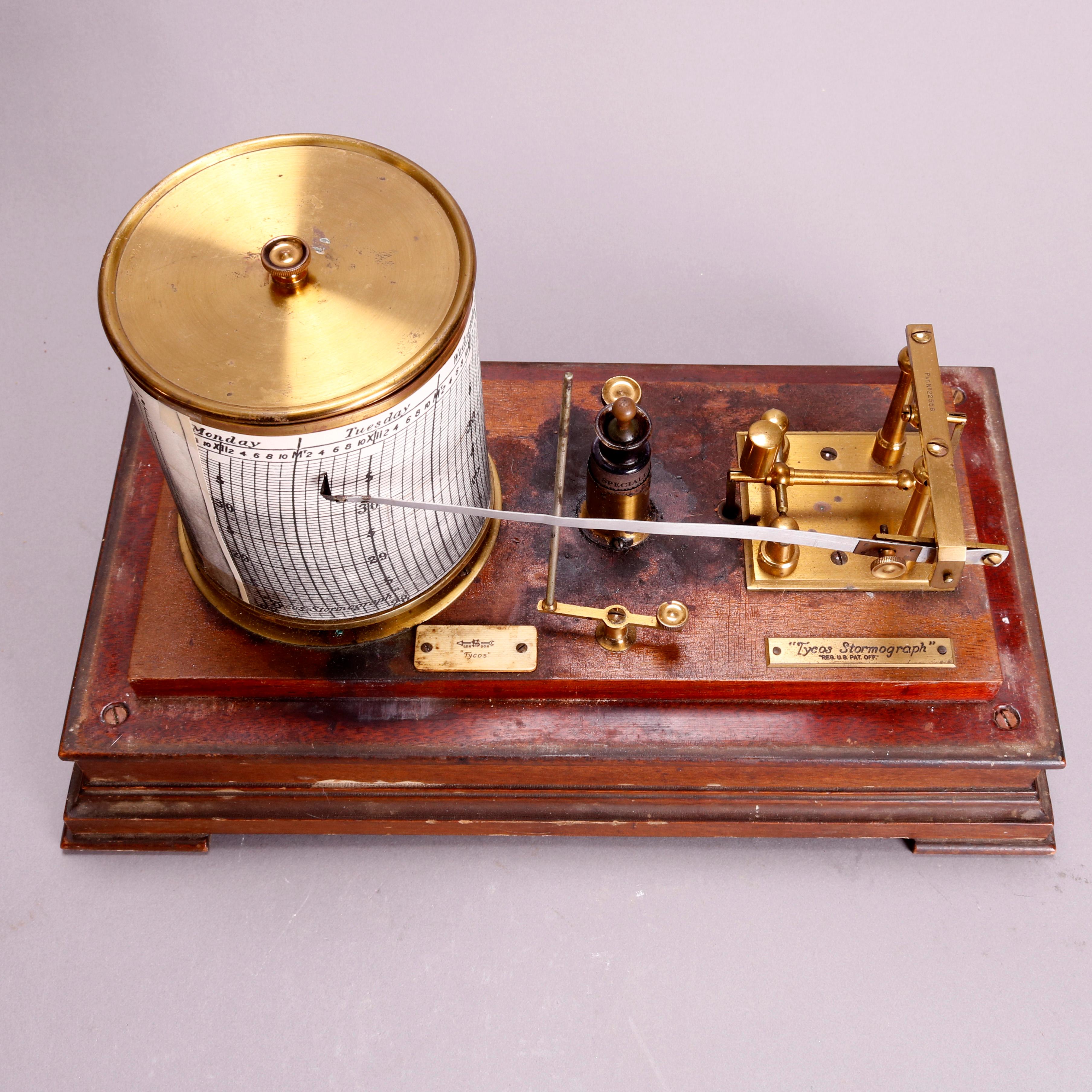 antique barograph
