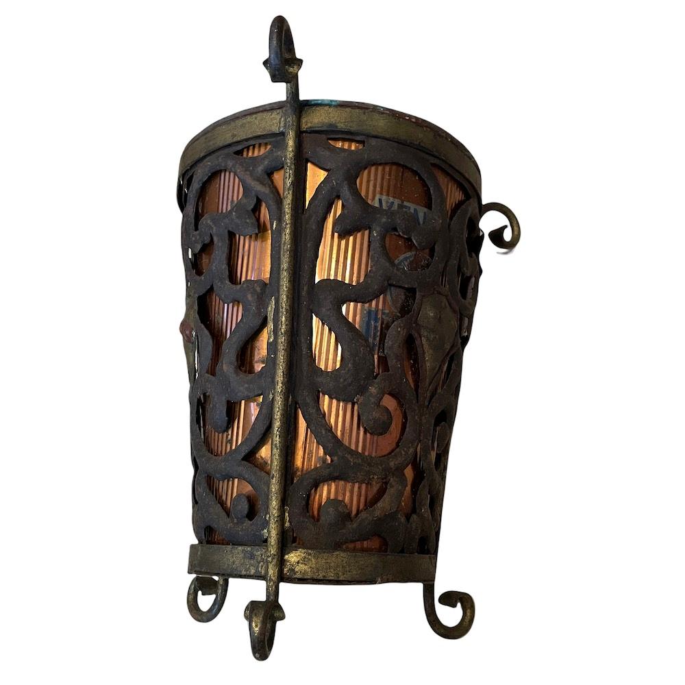 Antique Umbrella Stand, Paper Basket with Coat of Arms, Copper & Iron For Sale 4