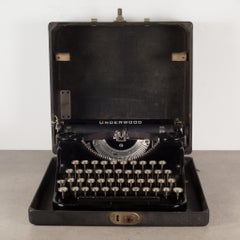 Antique Underwood Refurbished Portable Four Bank Typewriter, circa 1934