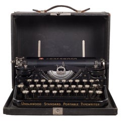 Antique Underwood Standard Portable Typewriter, C.1919